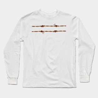 Rusty Barbed Wire Long Sleeve T-Shirt